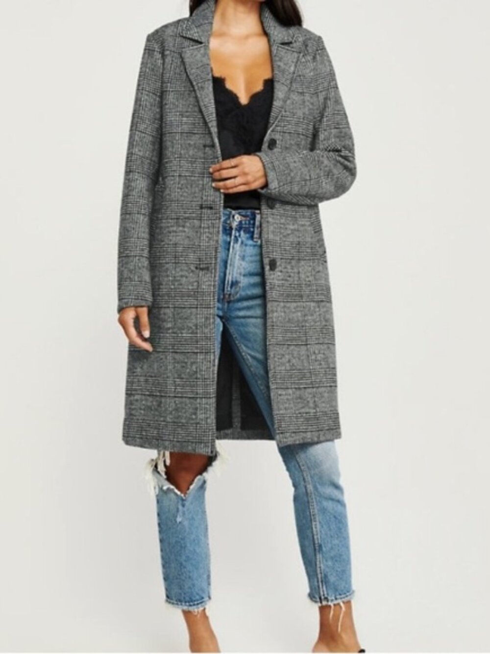 ☆ AF Wool-Blend Dad Coat